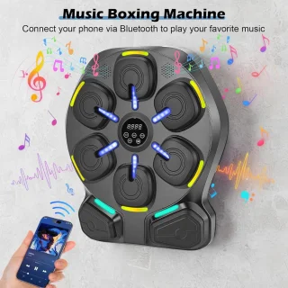 Boksmachine wandmontage zwart