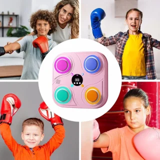Bokspad Muziek - Wandmontage 32 cm - Roze