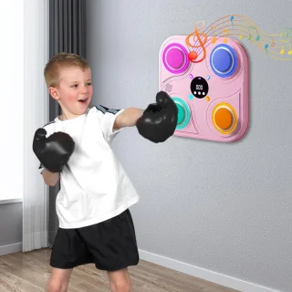 Bokspad Muziek - Wandmontage 32 cm - Roze