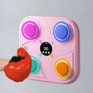 Bokspad Muziek - Wandmontage 32 cm - Roze