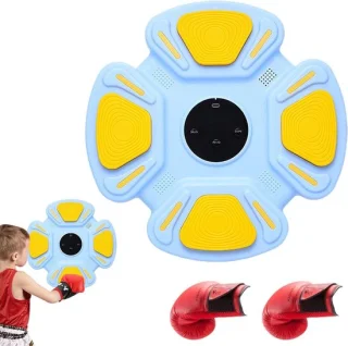Boxapparaat muur - training disc - 32 x 32 cm - blauw