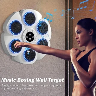 Boxmachine Muziek Bokstrainer Wandmontage 40 cm Wit