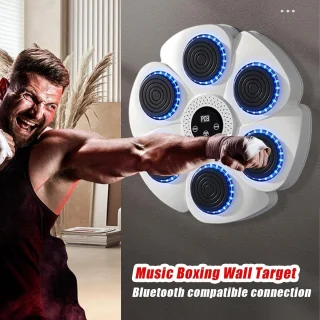 Boxmachine Muziek Bokstrainer Wandmontage 40 cm Wit