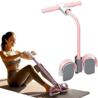 Buiktrainer pedaaltrekker roze