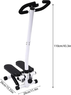 Cellista LCD mini fitness stepper met handvat
