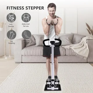 Cellista LCD mini fitness stepper met handvat