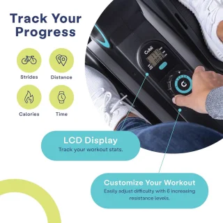 Compacte Elliptische Trainermachine onder Bureau met LCD scherm