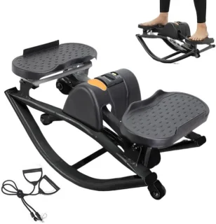 Compacte stepper - hometrainer - zwart