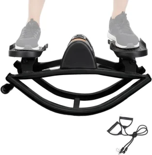 Compacte zijstepper fitnessapparaat zwart 50 x 25 x 25 cm