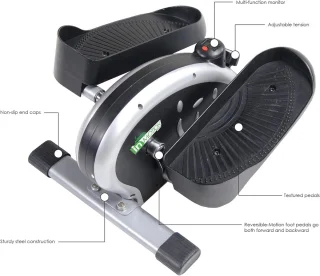 Compacte zittende elliptische trainer (voetpedaaltrainer)