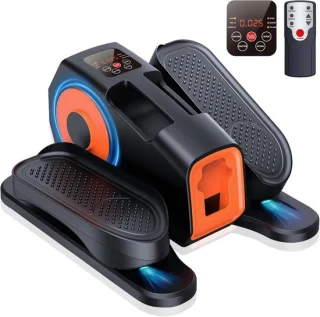 Crosstrainer onder bureau