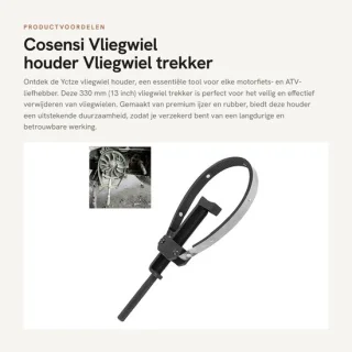 Dailygoods vliegwielhouder 330 mm voor motor, ATV en trekker