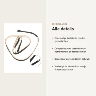 Dailygoods wrijvingsriem 120 cm nylon