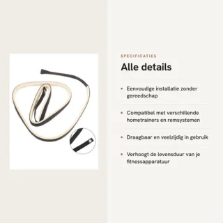Dailygoods wrijvingsriem 120cm nylon