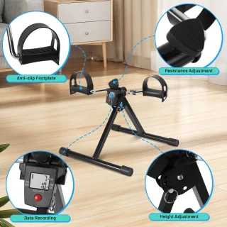 Deskbike Mini hometrainer - zwart