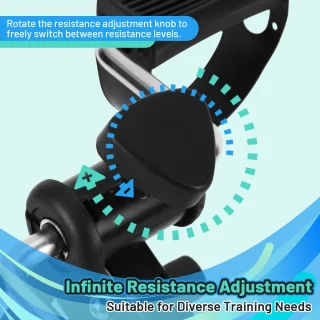 Deskbike Mini hometrainer - zwart