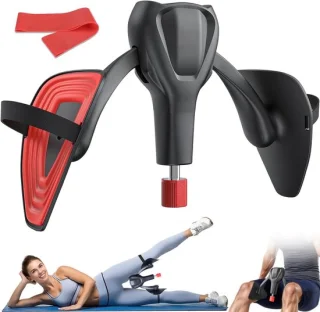 Dijbeentrainer bekkenbodemtrainer fitness apparaat zwart