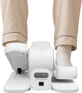 Draagbare pedaaltrainer wit