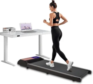 Elektrische loopband onder desk model zwart
