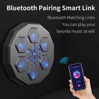 Elektronische muziek boksmachine met wandmontage - zwart