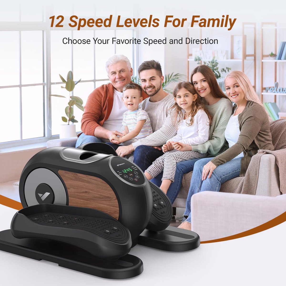 Wat vinden we goed aan de Elliptische Beentrainer Elektrische Mini Hometrainer Donkergrijs