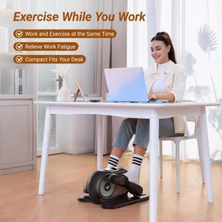 Elliptische Beentrainer Elektrische Mini Hometrainer Donkergrijs