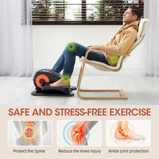 Elliptische trainer onder bureau