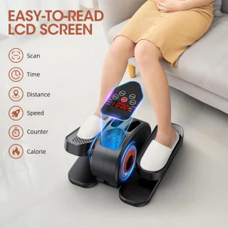 Elliptische trainer onder bureau