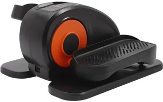 Elliptische trainer zittende fiets, 5 weerstandsniveaus, oranje zwart