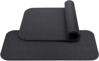 Fietsmat Hometrainer 63x30 cm Zwart