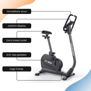 FitBike Comfort Bike Hometrainer Lage Instap Breed Zadel
