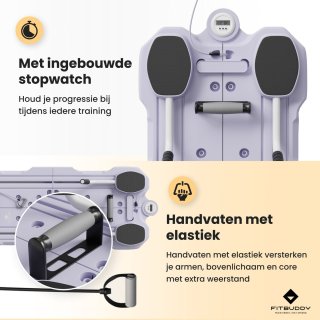 Wat vinden we goed aan de FitBuddy Pilates Reformer Board