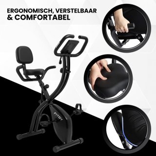 Fitby Hometrainer Fitnessfiets Opvouwbaar
