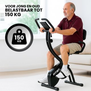 Fitby Hometrainer Fitnessfiets Opvouwbaar