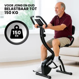 Fitby Hometrainer Fitnessfiets Opvouwbaar