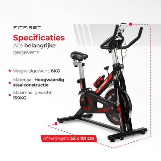FitFirst Rider 3 Spinningfiets Hometrainer