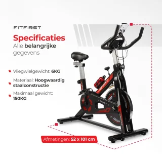 FitFirst Rider 3 Spinningfiets Hometrainer