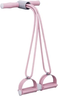 Fitness pedaal trainer en weerstandsband set