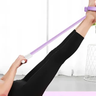 Fitness pedaal trekker weerstandsband beentrainer
