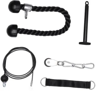 Fitness pulley systeem arm trainer