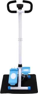 Fitness stepper blauw wit