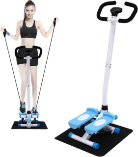 Fitness Stepper Hometrainer - Blauw/Wit