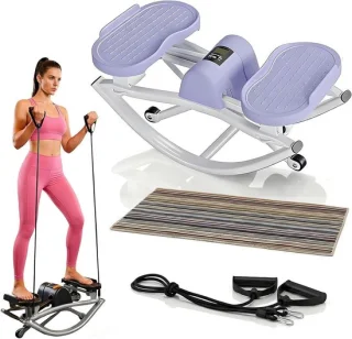 Fitness stepper hometrainer paars