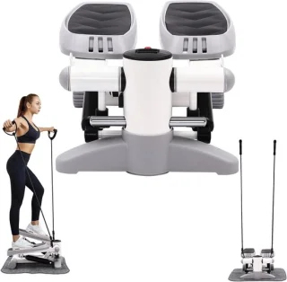 Fitness stepper - mini hometrainer - grijs