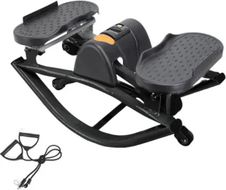 Fitness stepper mini hometrainer zwart