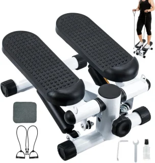 Fitness stepper - Trainer met banden - Zwart