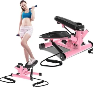 Fitness stepper twister trainer roze