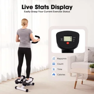 Fitness stepper zwart