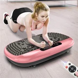 Fitness Trilplaat Vibratieplatform Roze