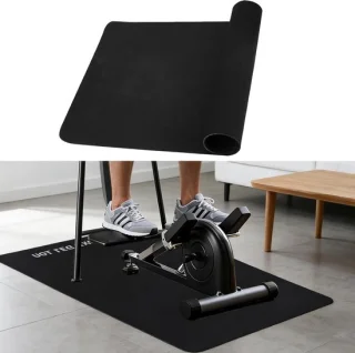 Fitness vloermat - 60 x 40 cm - zwart